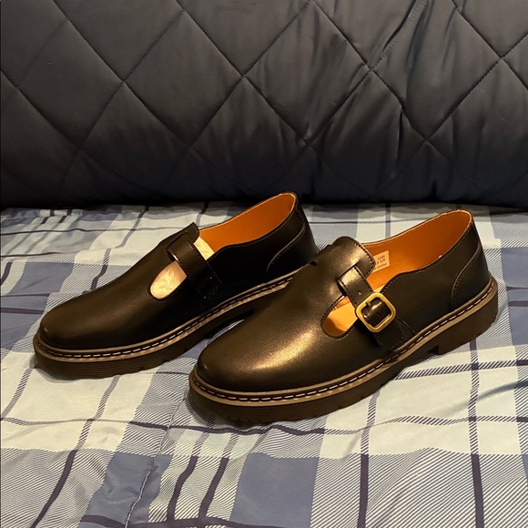 New! Stylish Black Mary Jane Loafers with Buckle size 11 - Picture 3 of 9